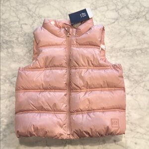 GAP Kids Pink Puffer Vest